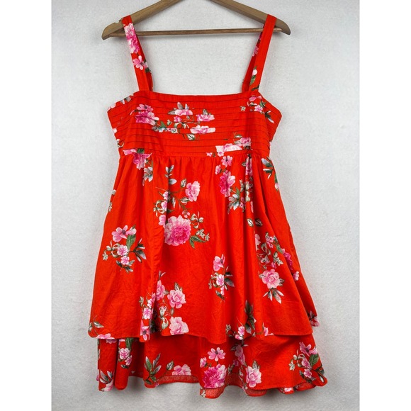 Francesca's Dresses & Skirts - Francescas Dress Womens Large Floral Tiered Mini Cottagecore NWT